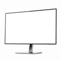 Isolated Side Profile Desktop Mockup | High-Res PNG with Transparent Screen | Commercial Use | bulkmockup | MockupBulk
