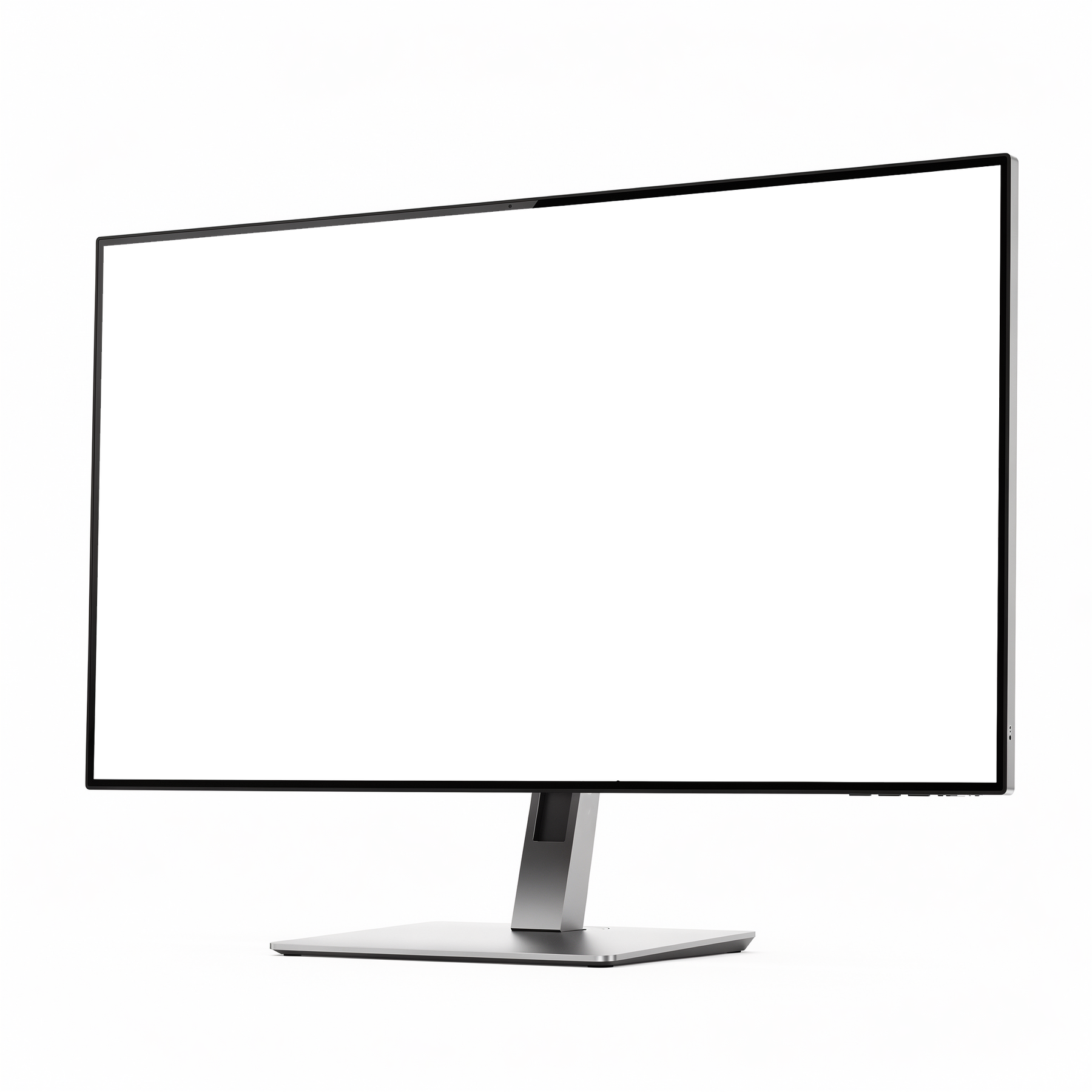 Isolated Side Profile Desktop Mockup | High-Res PNG with Transparent Screen | Commercial Use | bulkmockup | MockupBulk