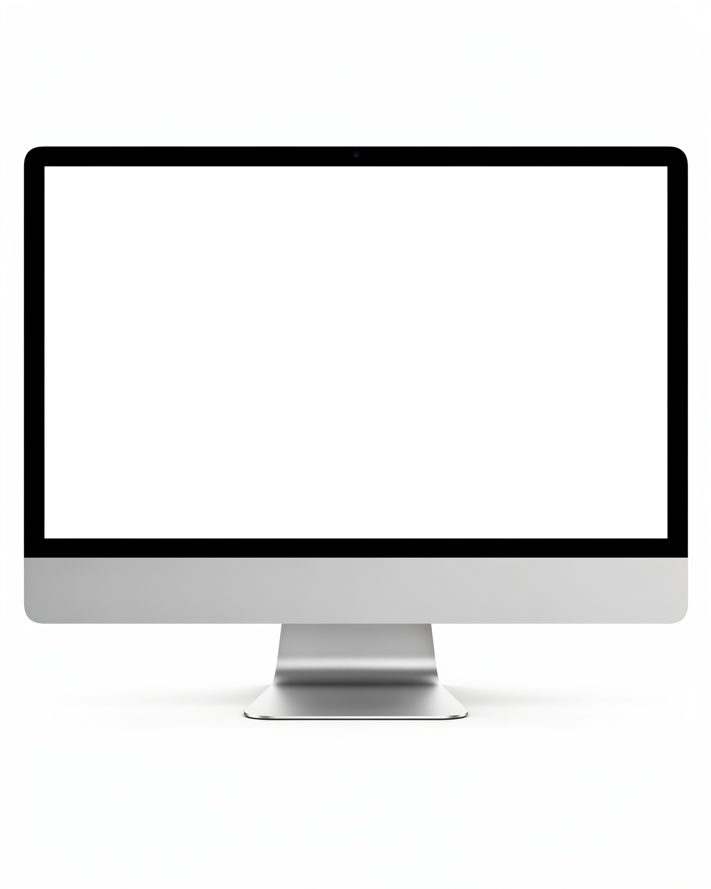 Isolated Standalone Front On Desktop Mockup | Device Mockup PNG | bulkmockup | Commercial Licence Included | MockupBulk