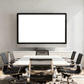 Desktop Mockup | No P Conference Room Meeting | High-Res PNG Mockup | bulkmockup | Commercial Licence | MockupBulk