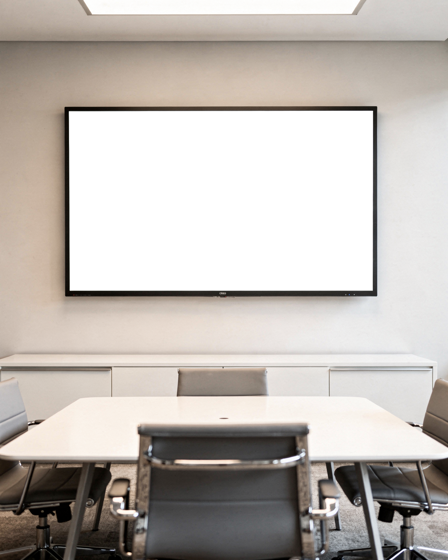 Desktop Mockup — No P Conference Room Meeting — bulkmockup Transparent Mockup | PNG Download | Commercial Use | MockupBulk
