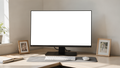 Desktop Mockup — No P Corner Desk Home — High-Resolution Transparent PNG | bulkmockup | Commercial Use | MockupBulk