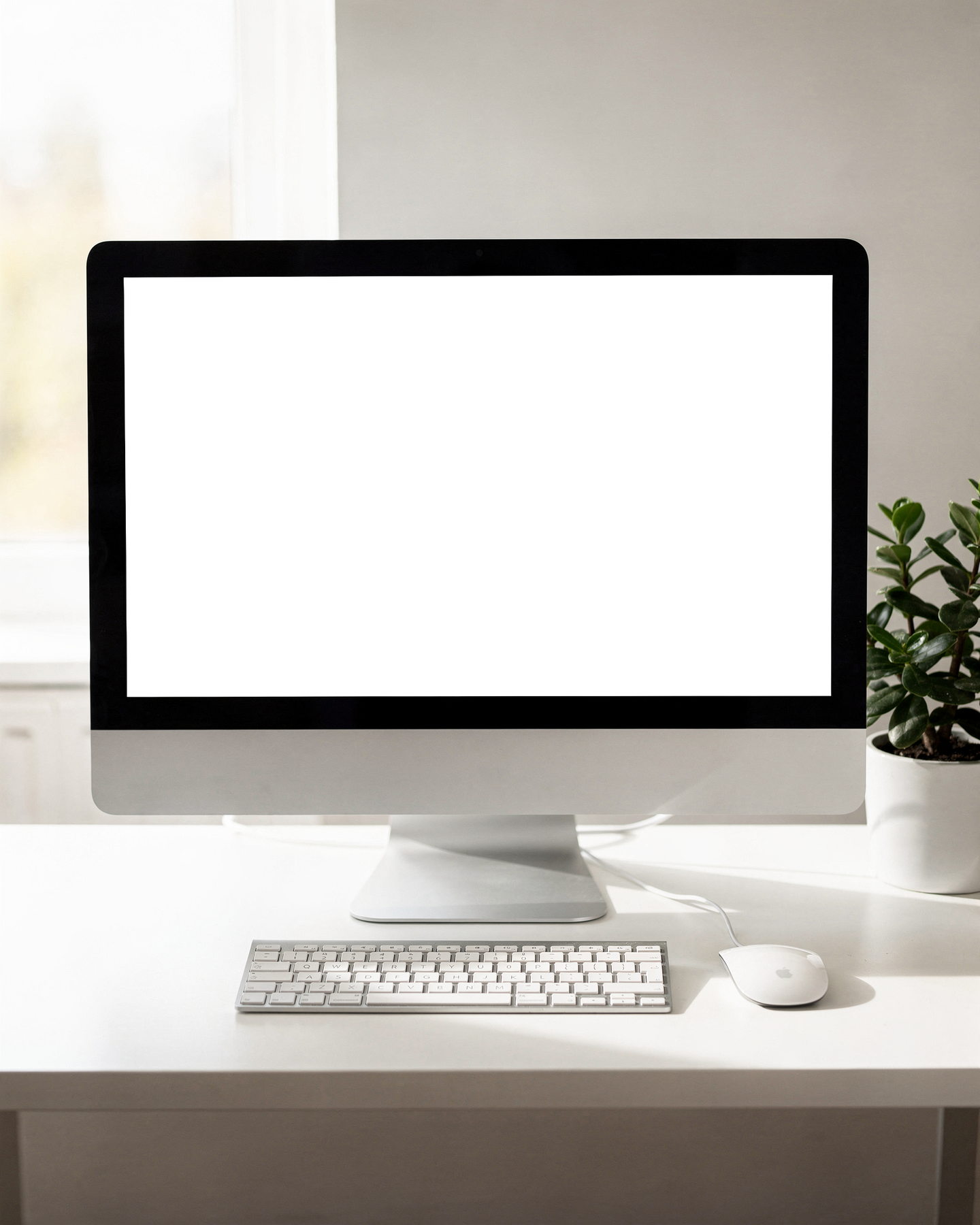 Desktop, No P Desk Clean Plant | bulkmockup Transparent Mockup | PNG Download | Commercial Use | MockupBulk