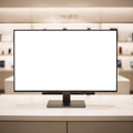 No P Retail Counter Desktop Mockup | High-Res PNG Mockup | bulkmockup | Commercial Licence | MockupBulk