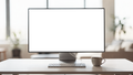 Desktop, No P Standing Desk Modern | Device Screen PNG | bulkmockup Template | For Portfolio & Showcase | MockupBulk