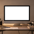 No P Studio Creative Desktop Mockup | PNG Mockup Template | bulkmockup | For App & Web Designers | MockupBulk