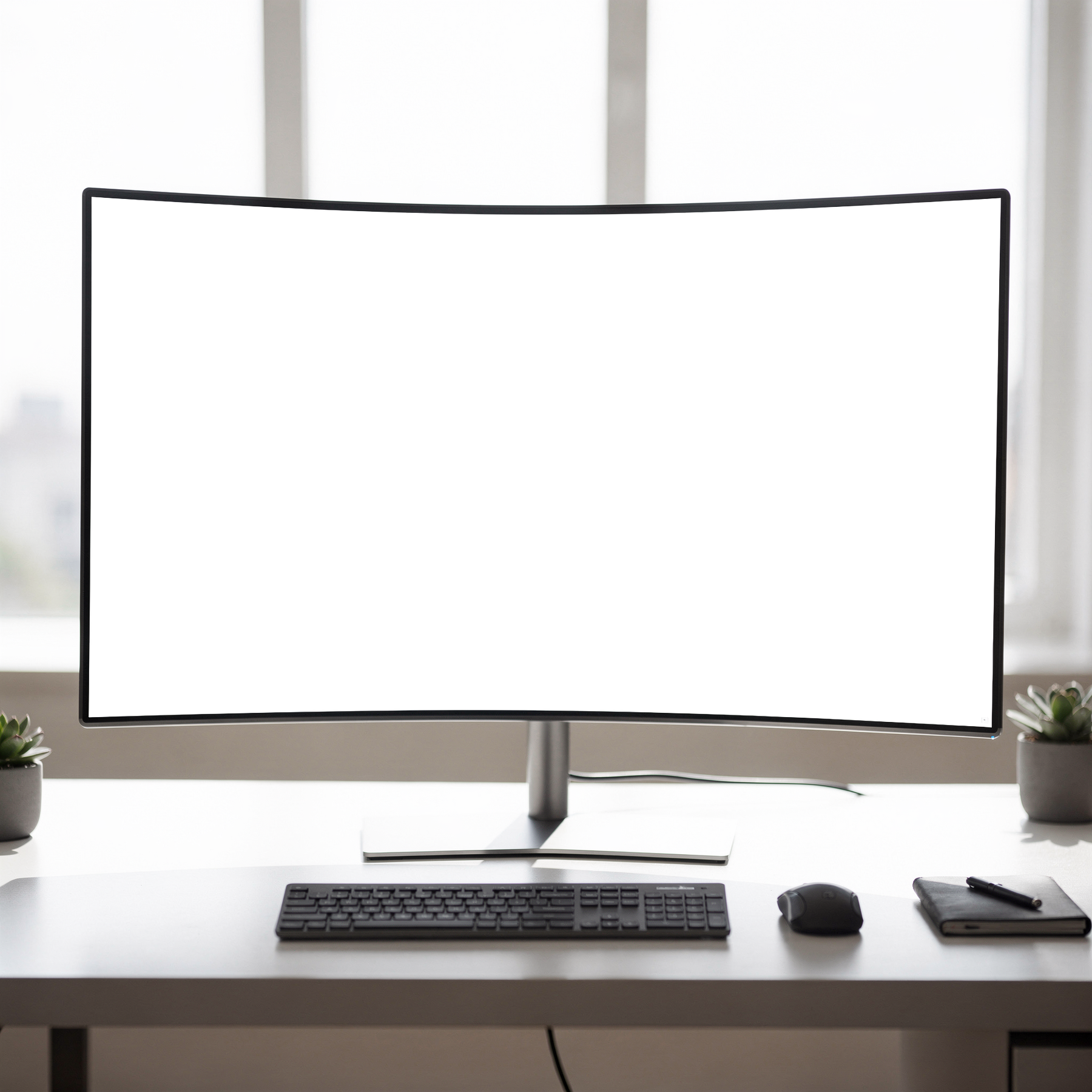 Desktop Mockup — No P Ultra Wide Premium — High-Res PNG Mockup | bulkmockup | Commercial Licence | MockupBulk