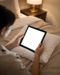 E-Reader Mockup — No P Bed Pillow — High-Res PNG Mockup | bulkmockup | Commercial Licence | MockupBulk