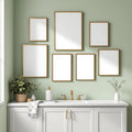 Spa Bathroom Interior Frame Mockup — Plain Square Frame Mixed Aspect — Perspective View — #04206 | MockupBulk