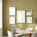 Dining Room Professional Frame Mockup — Plain Square Frame Mixed Aspect — Perspective View — #04196 | MockupBulk