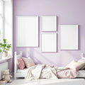 Kids Room Room Scene Mockup — Plain Square Frame Mixed Aspect — Perspective View — #04179 | MockupBulk