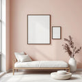 Minimalist White High-Res Frame Mockup — Plain Square Frame Mixed Aspect — Perspective View — #04137 | MockupBulk