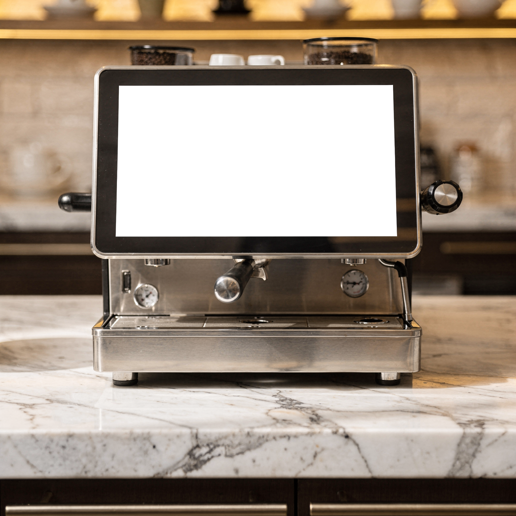 Kitchen Appliance Mockup — Appliance Coffee Machine Cafe — bulkmockup PNG Template | Transparent Display | Commercial Use | MockupBulk