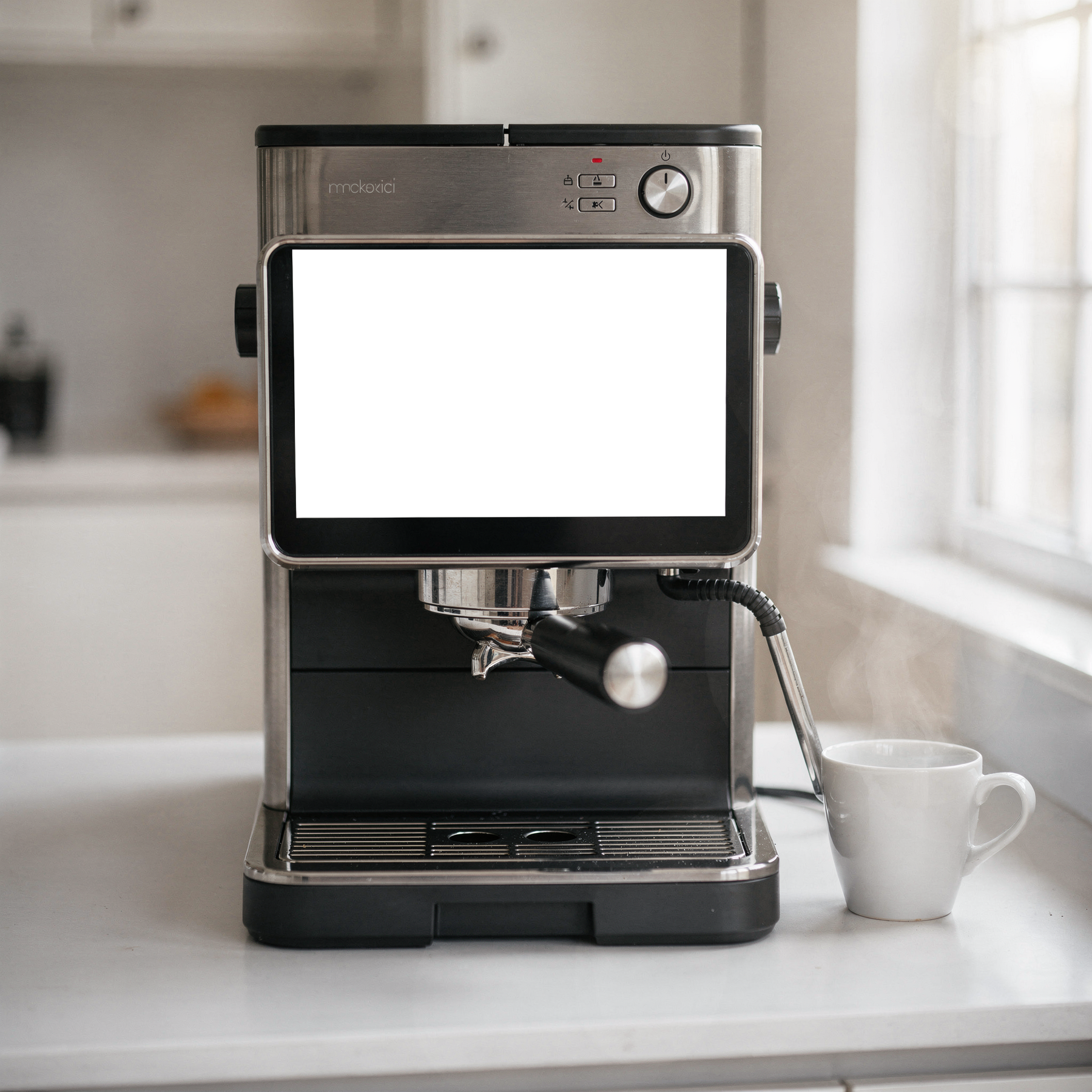 Kitchen Appliance, Appliance Coffee Machine Counter | Instant PNG Download | Transparent Screen | Commercial Use | MockupBulk