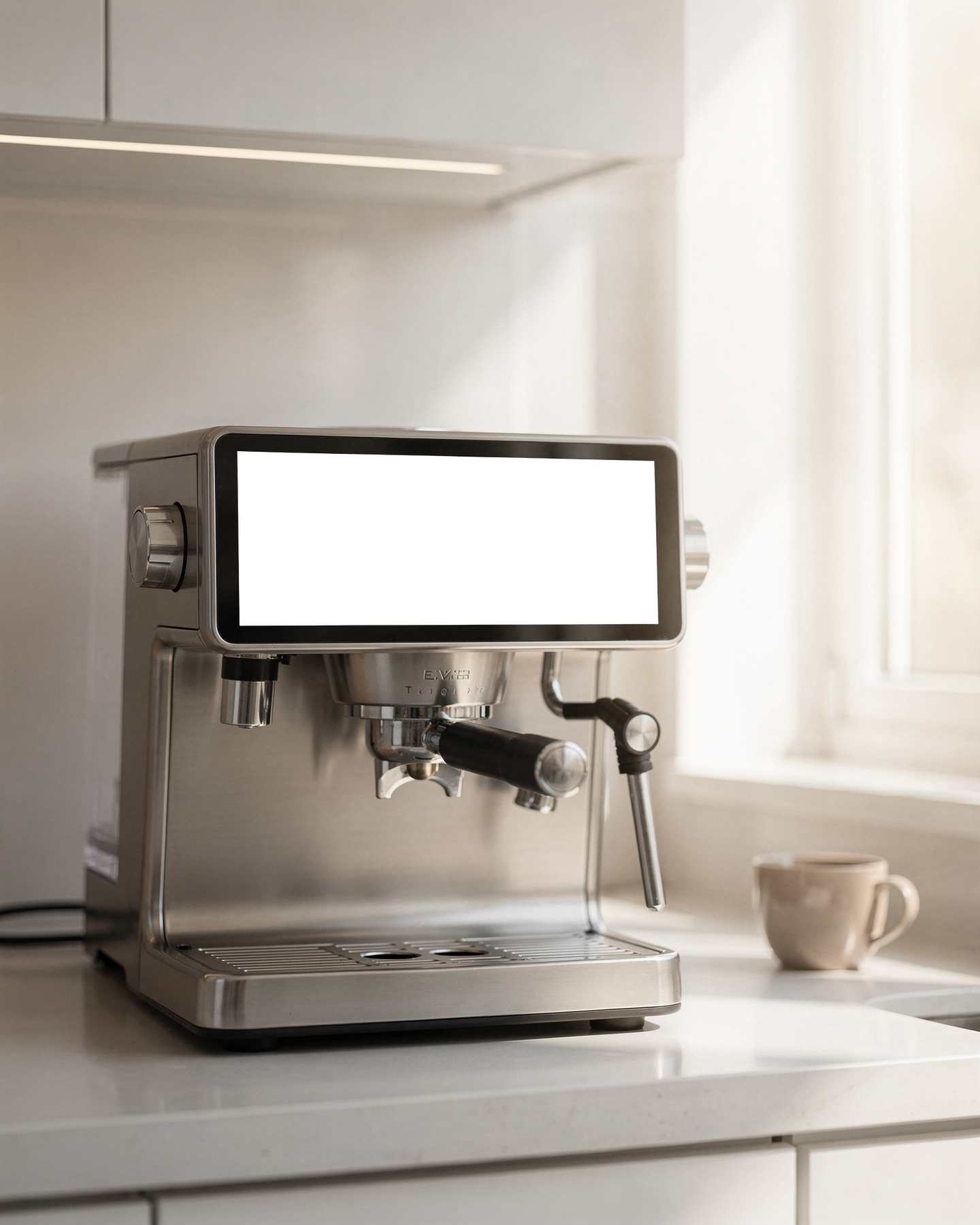 Kitchen Appliance, Appliance Coffee Machine Counter | bulkmockup Transparent Mockup | PNG Download | Commercial Use | MockupBulk