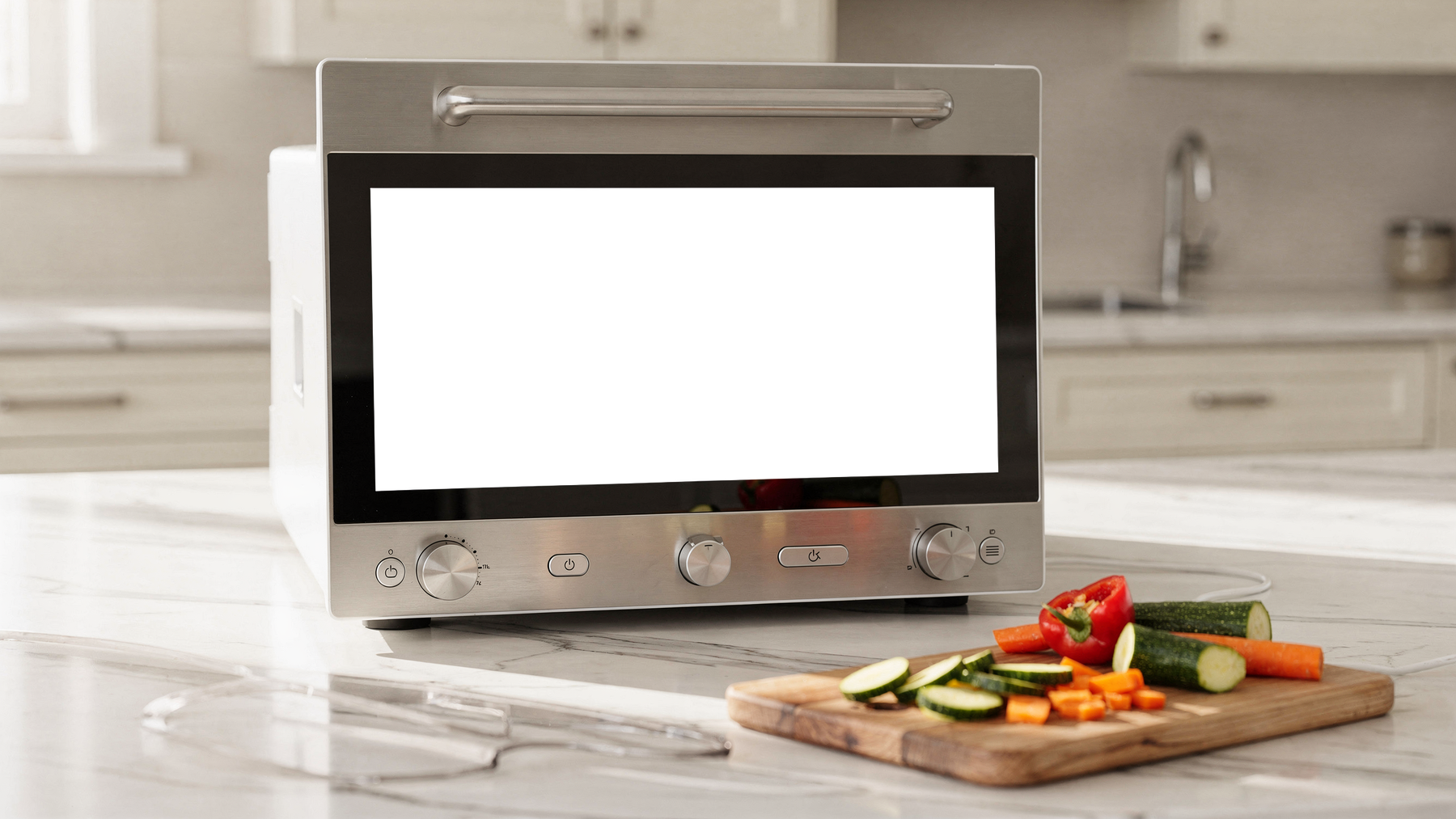Appliance Cooking Machine Marble Island Kitchen Appliance Mockup | PNG Screen Template | bulkmockup Instant Download | Commercial Licence | MockupBulk