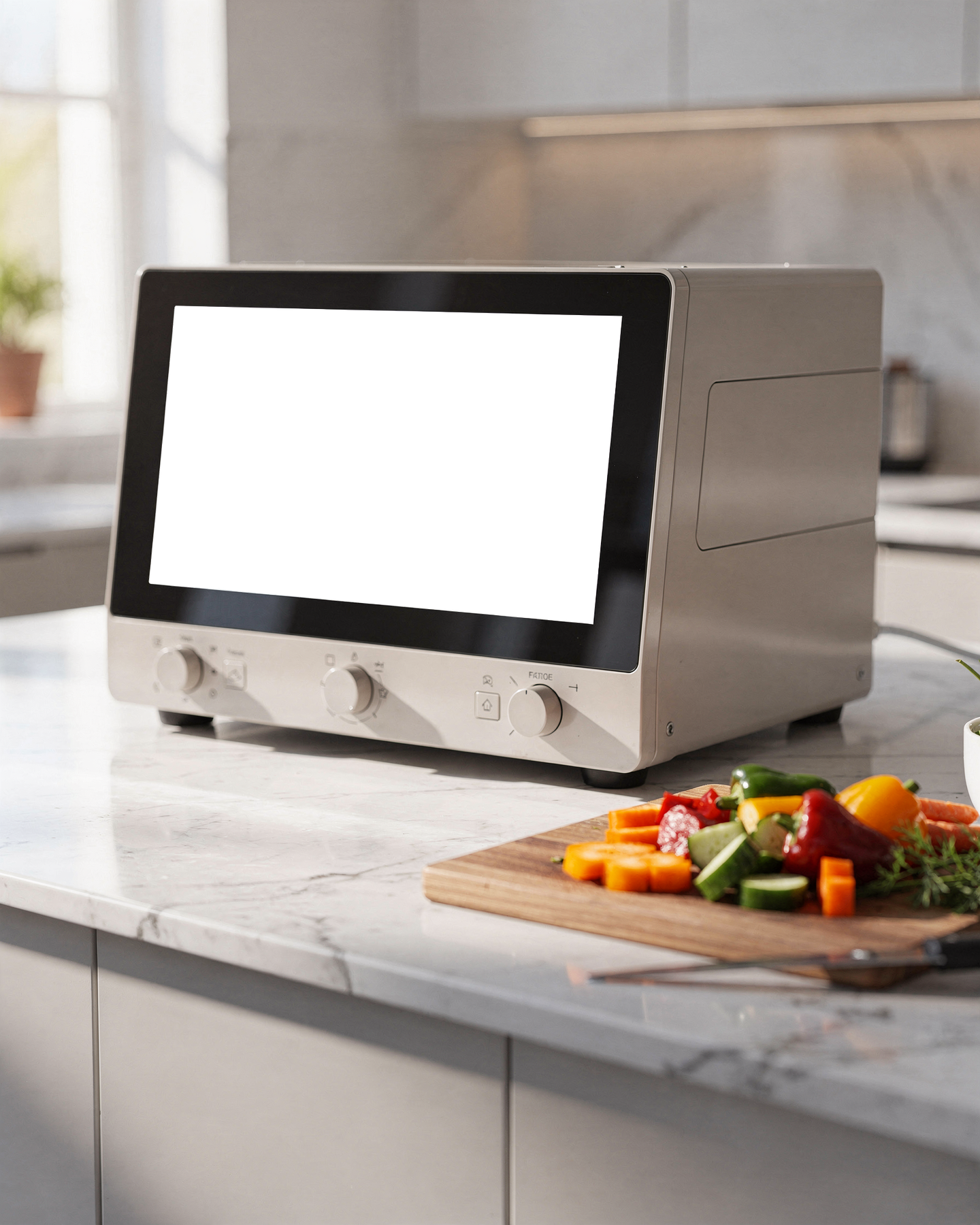 Kitchen Appliance Mockup | Appliance Cooking Machine Marble Island | bulkmockup Transparent Mockup | PNG Download | Commercial Use | MockupBulk