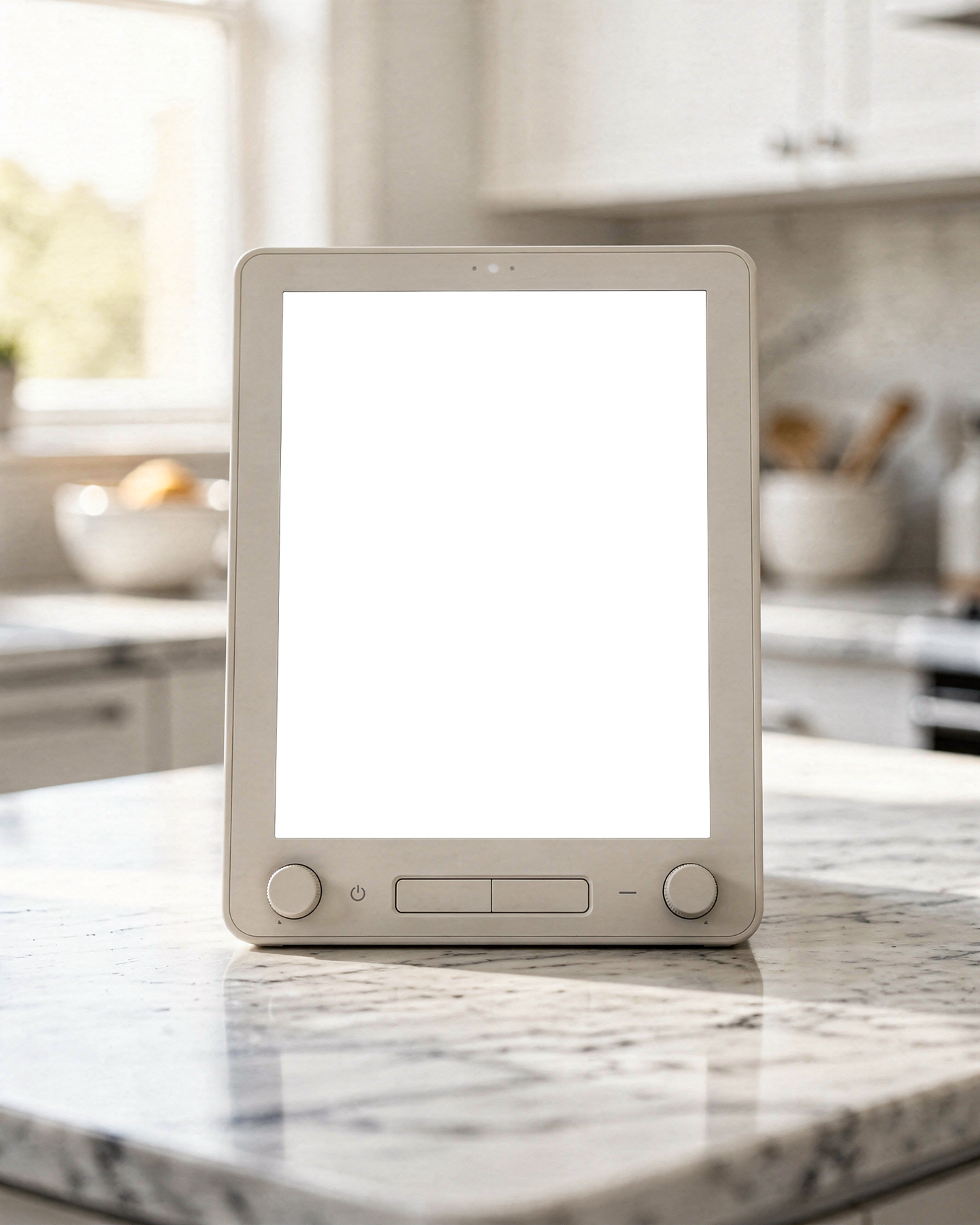 Kitchen Appliance, Appliance Digital Cookbook Marble | Screen Mockup PNG | bulkmockup Download | For UI/UX Designers | MockupBulk