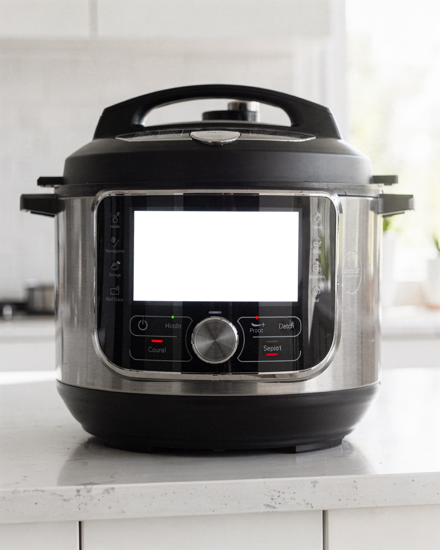 Appliance Multi Cooker Counter Kitchen Appliance Mockup | High-Res PNG with Transparent Screen | Commercial Use | bulkmockup | MockupBulk