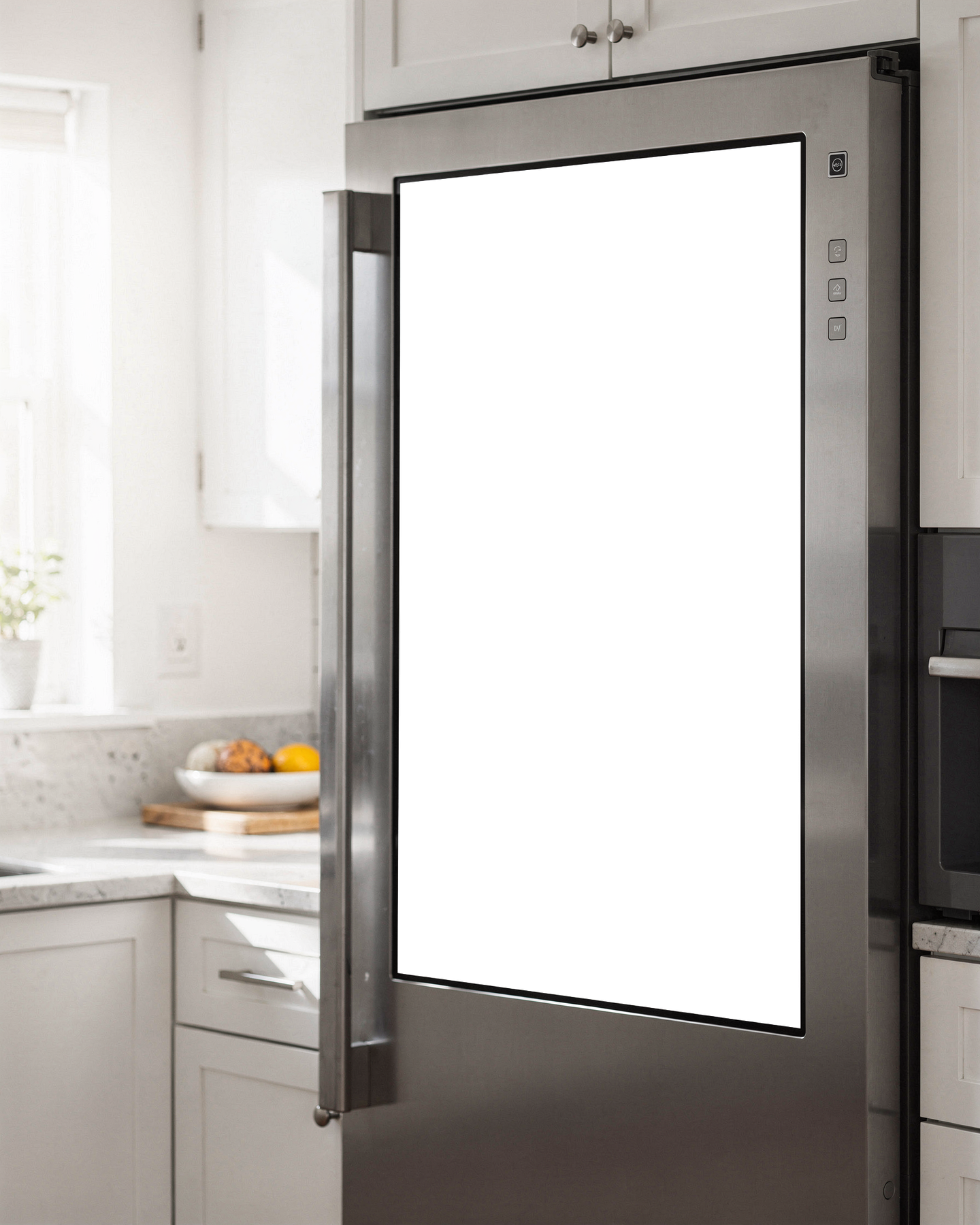Appliance Smart Fridge Modern Kitchen Kitchen Appliance Mockup | PNG Screen Template | bulkmockup Instant Download | Commercial Licence | MockupBulk
