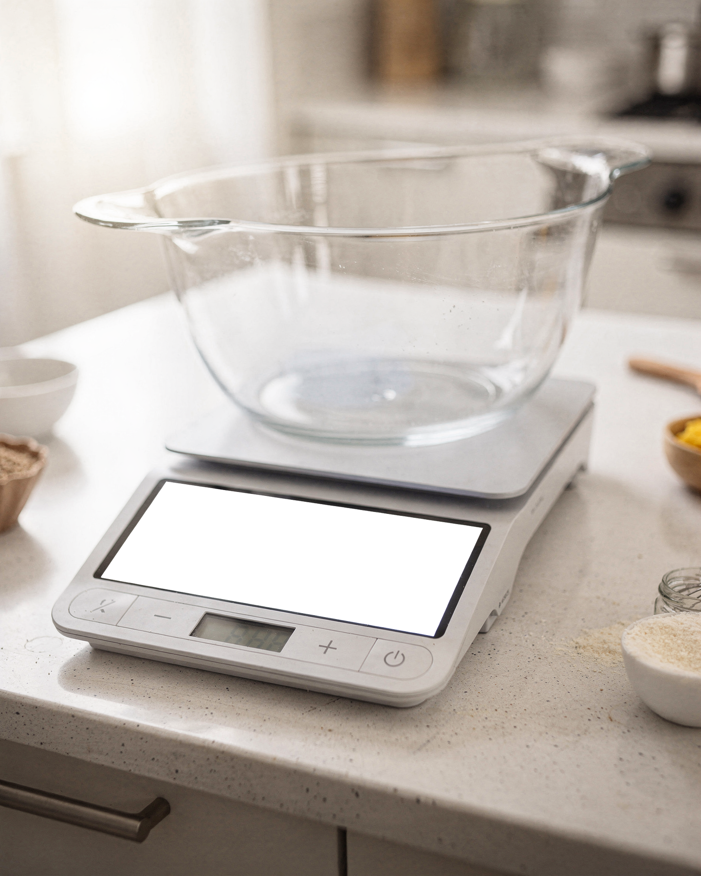 Appliance Smart Scale Counter Kitchen Appliance Mockup | Device Screen PNG | bulkmockup Template | For Portfolio & Showcase | MockupBulk