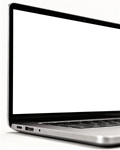 Laptop Mockup | Generic Closeup Screen Edge | Device Mockup PNG | bulkmockup | Commercial Licence Included | MockupBulk