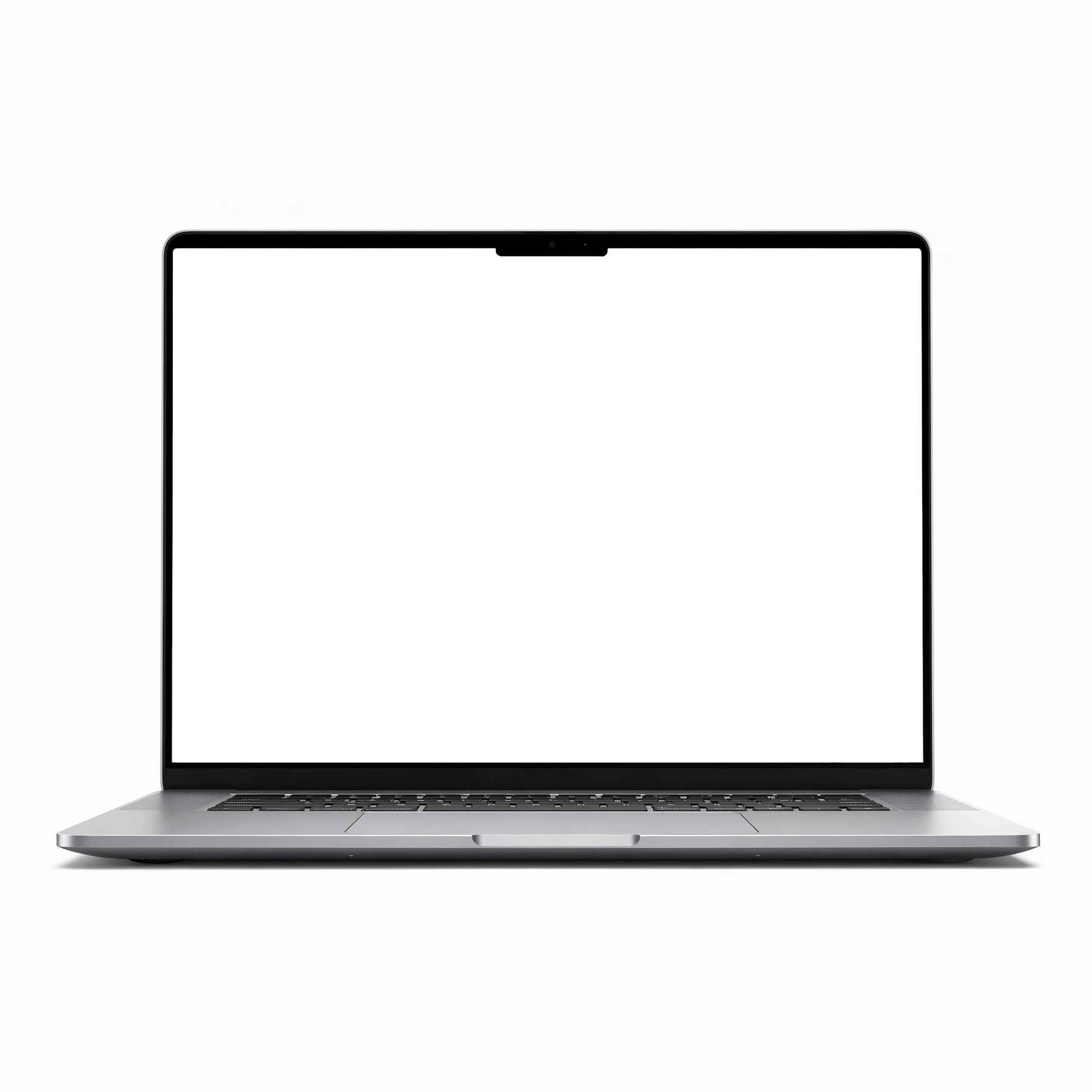 Laptop Mockup | Generic Half Open White Bg | Device Screen PNG | bulkmockup Template | For Portfolio & Showcase | MockupBulk