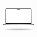 Laptop Mockup | Generic Levitating Shadow | High-Res PNG Mockup | bulkmockup | Commercial Licence | MockupBulk