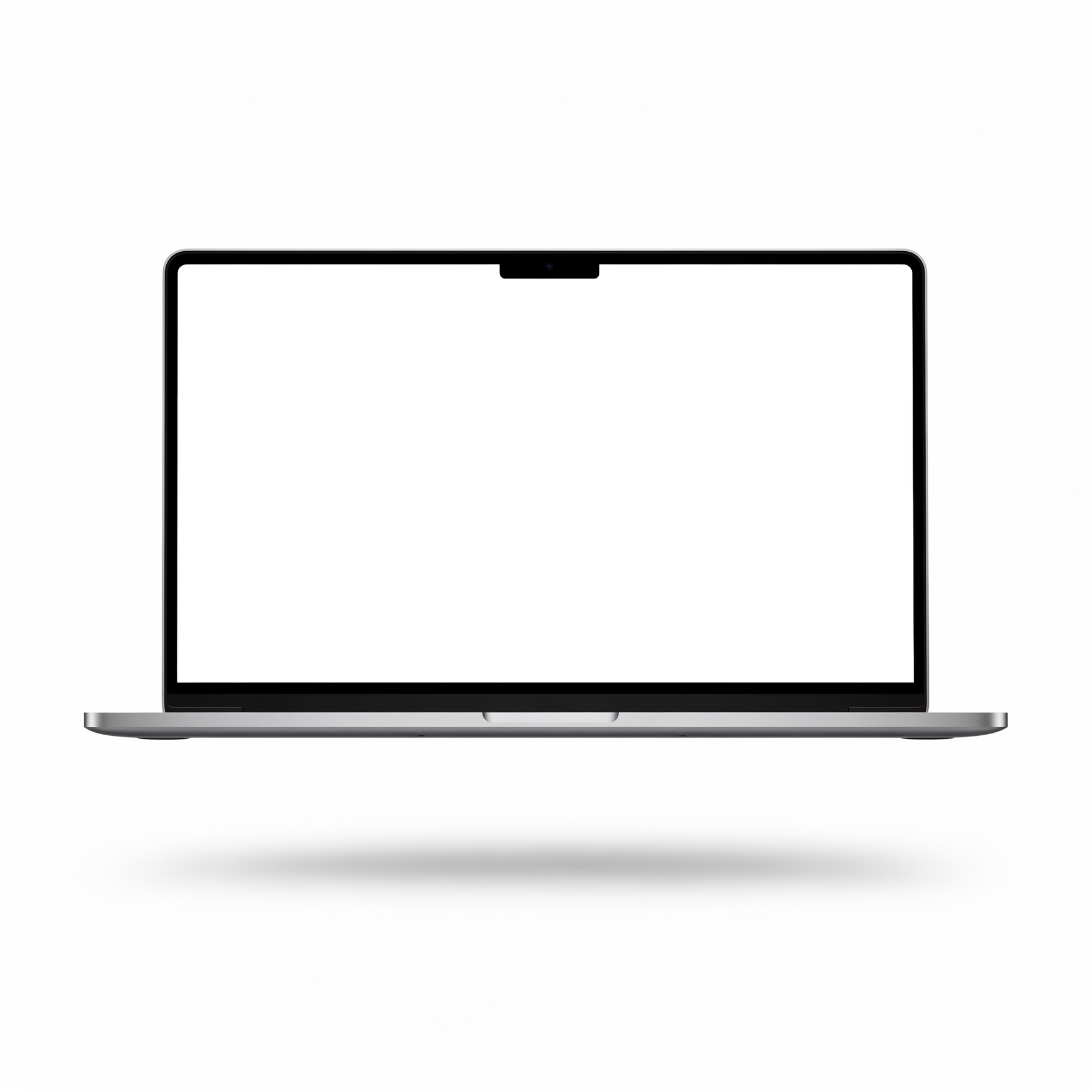 Laptop Mockup | Generic Levitating Shadow | High-Res PNG Mockup | bulkmockup | Commercial Licence | MockupBulk