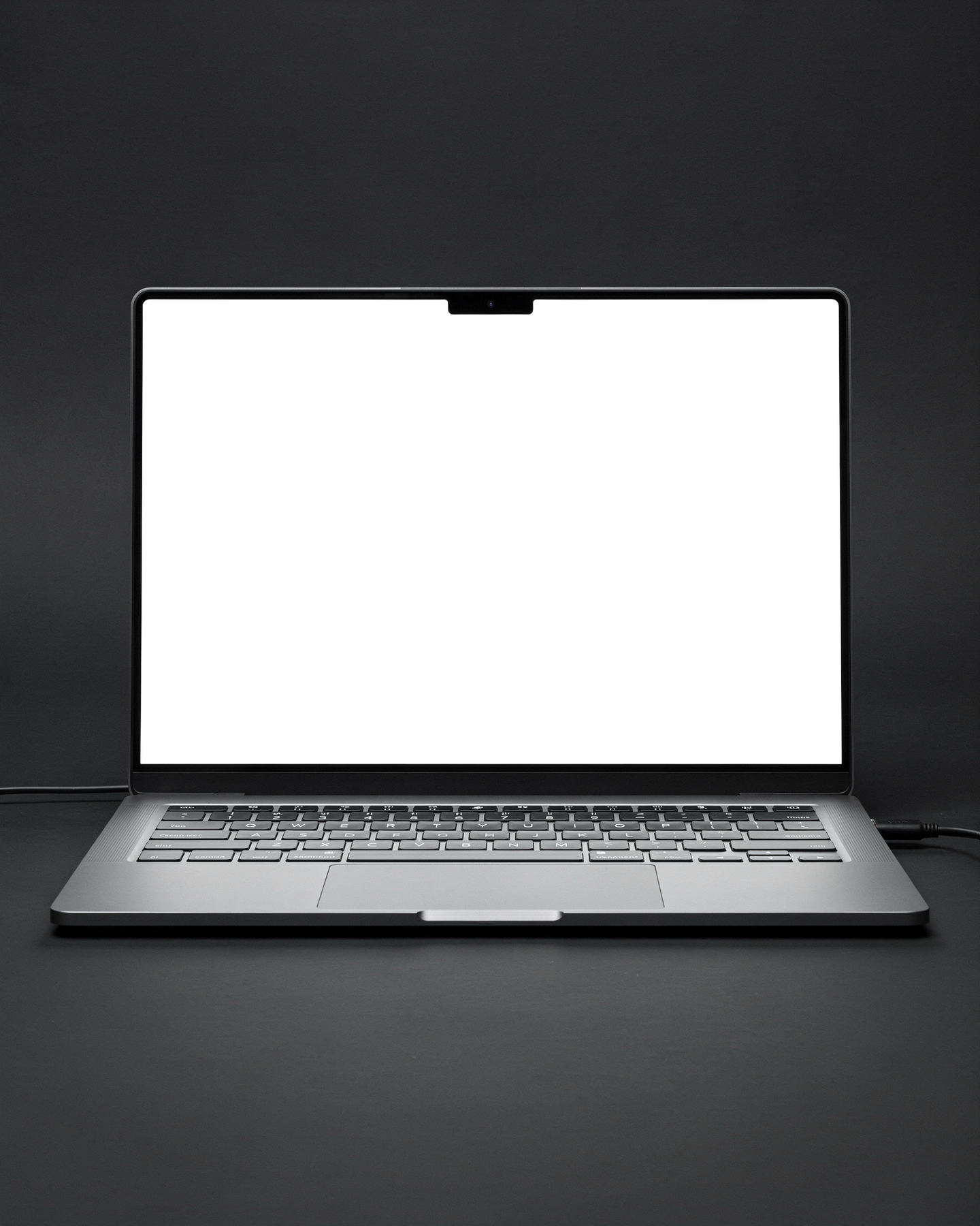 Laptop, Generic Open Black Bg | High-Res PNG Mockup | bulkmockup | Commercial Licence | MockupBulk