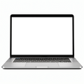 Laptop Mockup — Generic Open White Bg — Screen Mockup PNG | bulkmockup Download | For UI/UX Designers | MockupBulk