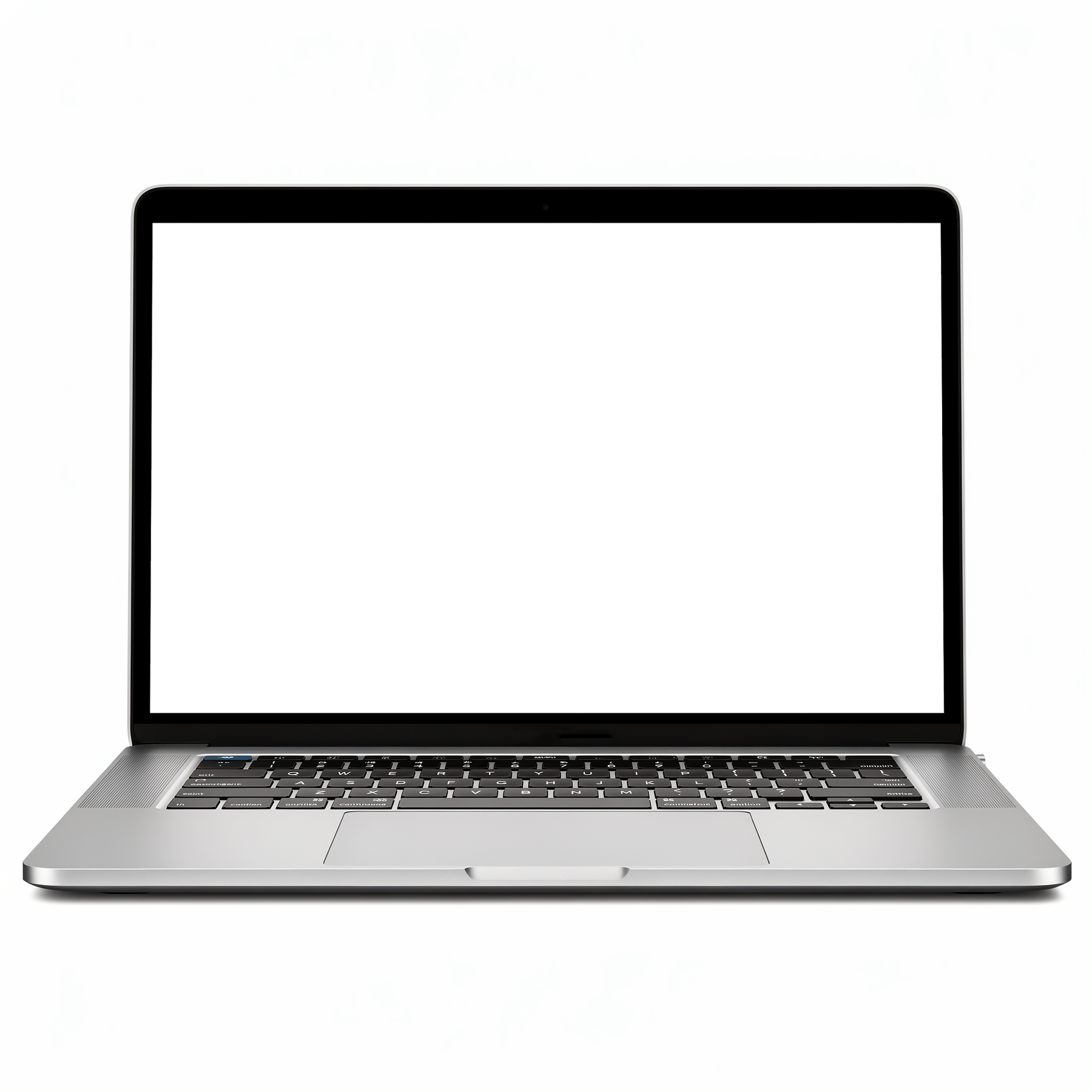 Laptop Mockup — Generic Open White Bg — Screen Mockup PNG | bulkmockup Download | For UI/UX Designers | MockupBulk