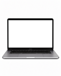 Laptop Mockup | Generic Open White Bg | High-Res PNG with Transparent Screen | Commercial Use | bulkmockup | MockupBulk