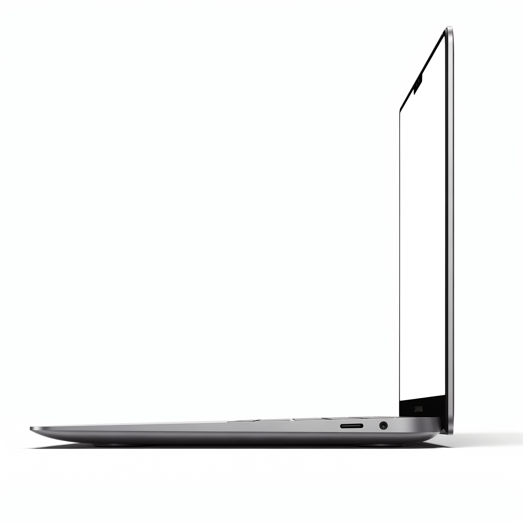 Laptop Mockup — Generic Side Profile — Instant PNG Download | Transparent Screen | Commercial Use | MockupBulk