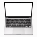 Laptop Mockup — Generic Topdown Open — High-Res PNG with Transparent Screen | Commercial Use | bulkmockup | MockupBulk