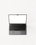 Laptop, Generic Topdown Open | Device Mockup PNG | bulkmockup | Commercial Licence Included | MockupBulk