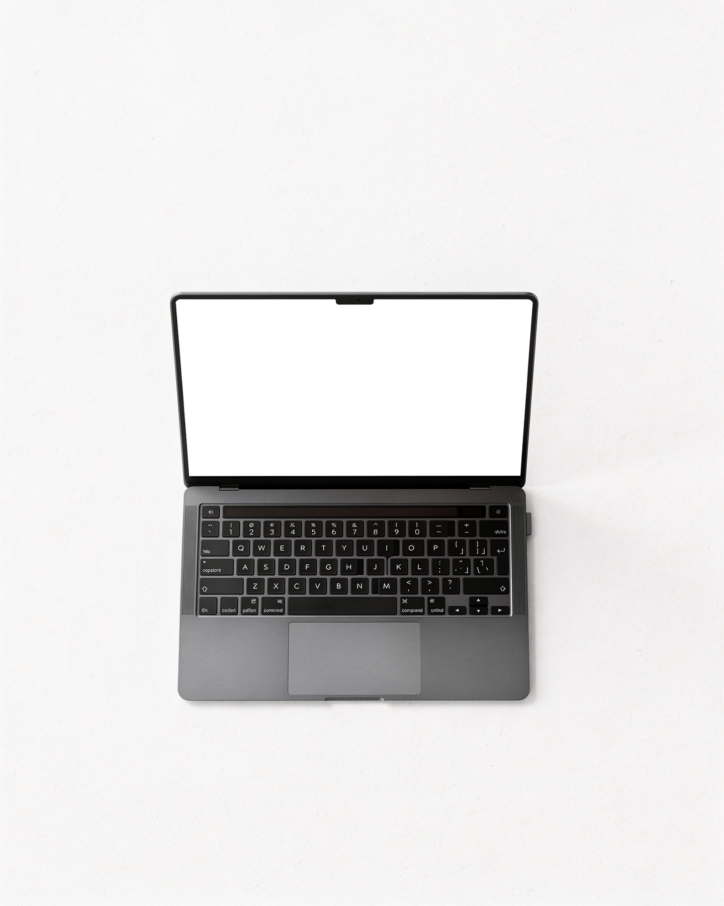 Laptop, Generic Topdown Open | Device Mockup PNG | bulkmockup | Commercial Licence Included | MockupBulk