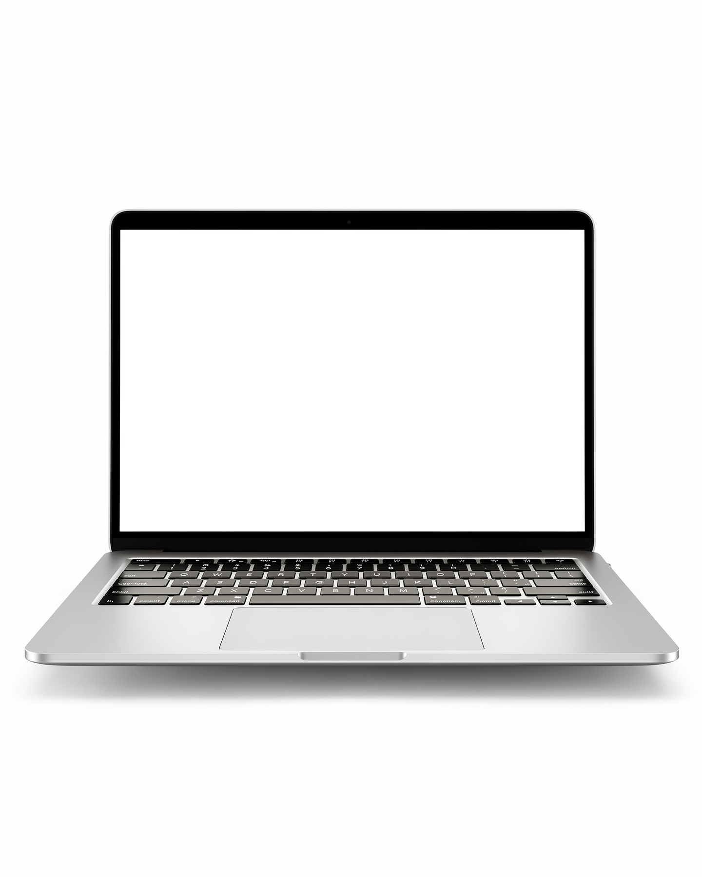 Laptop Mockup | Isolated Open Front On | Screen Mockup PNG | bulkmockup Download | For UI/UX Designers | MockupBulk