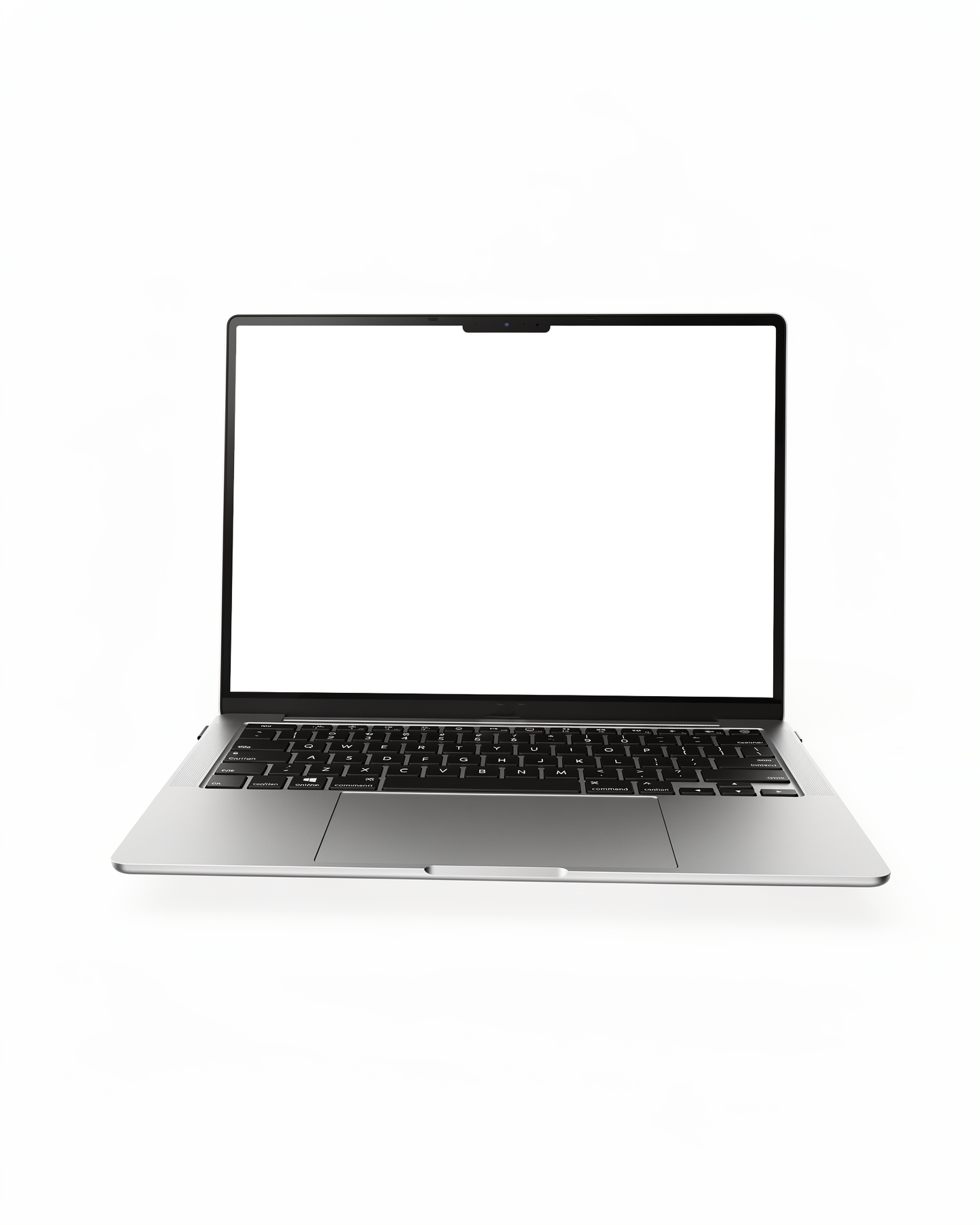 Laptop Mockup | Isolated Open Three Quarter | High-Res PNG with Transparent Screen | Commercial Use | bulkmockup | MockupBulk
