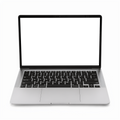 Laptop Mockup — Isolated Open Topdown — bulkmockup Transparent Mockup | PNG Download | Commercial Use | MockupBulk