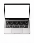 Laptop Mockup — Isolated Open Topdown — Screen Mockup PNG | bulkmockup Download | For UI/UX Designers | MockupBulk