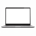 Laptop, Isolated Open With Shadow | PNG Mockup Template | bulkmockup | For App & Web Designers | MockupBulk