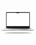 Laptop Mockup — Isolated Open With Shadow — High-Res PNG Mockup | bulkmockup | Commercial Licence | MockupBulk