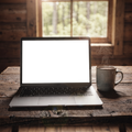 Laptop, No P Cabin Rustic | bulkmockup Transparent Mockup | PNG Download | Commercial Use | MockupBulk
