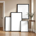 Hallway Editorial Room Mockup — Plain Square Frame Square 1:1 — Perspective View — #04354 | MockupBulk