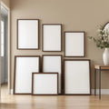 Hallway Interior Frame Mockup — Plain Square Frame Square 1:1 — Perspective View — #04357 | MockupBulk