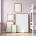 Kids Room Styled Room Mockup — Plain Square Frame Square 1:1 — Perspective View — #04332 | MockupBulk