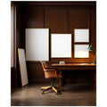 Library & Study Editorial Room Mockup — Plain Square Frame Square 1:1 — Perspective View — #04406 | MockupBulk