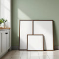 Modern Kitchen Editorial Room Mockup — Plain Square Frame Square 1:1 — Perspective View — #04409 | MockupBulk