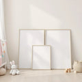 Nursery Interior Frame Mockup — Plain Square Frame Square 1:1 — Perspective View — #04319 | MockupBulk